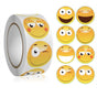 500pcs MultiColor Smiley Emoji Stickers, Cartoon Design V1237-ZY-506-0586