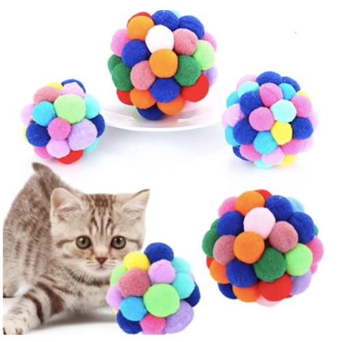 Cat Toy Ball, Multi-Colored V1237-ZY-506-0604