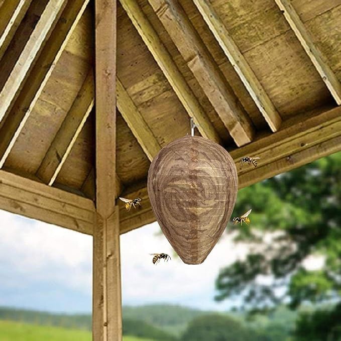 6pcs Non-Toxic Paper Wasp Traps, Wasp Nest Deterrent for Bees V1237-ZY-506-0618