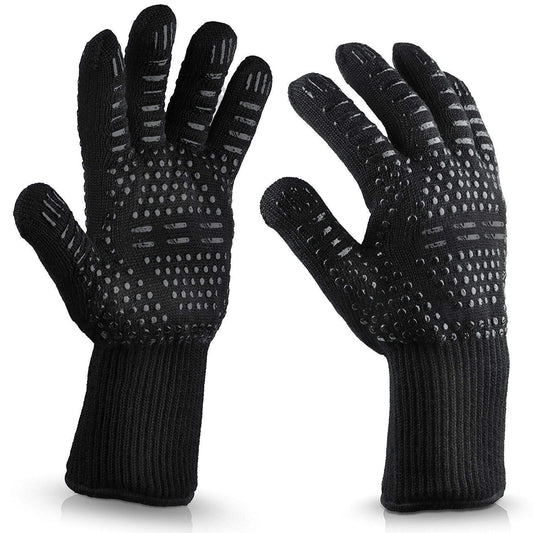 Grill mitt with super grip, Black V1237-ZY-506-0643