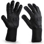 Grill mitt with super grip, Black V1237-ZY-506-0643