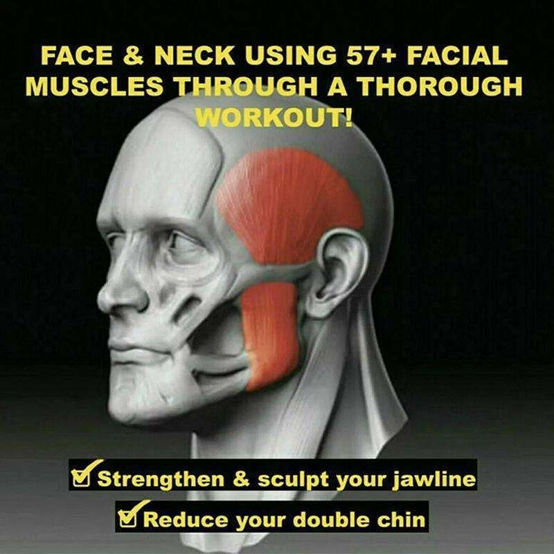 Jawline Exerciser Jaw Trainer for Defined Jaw Muscles, Black V1237-ZY-506-0645