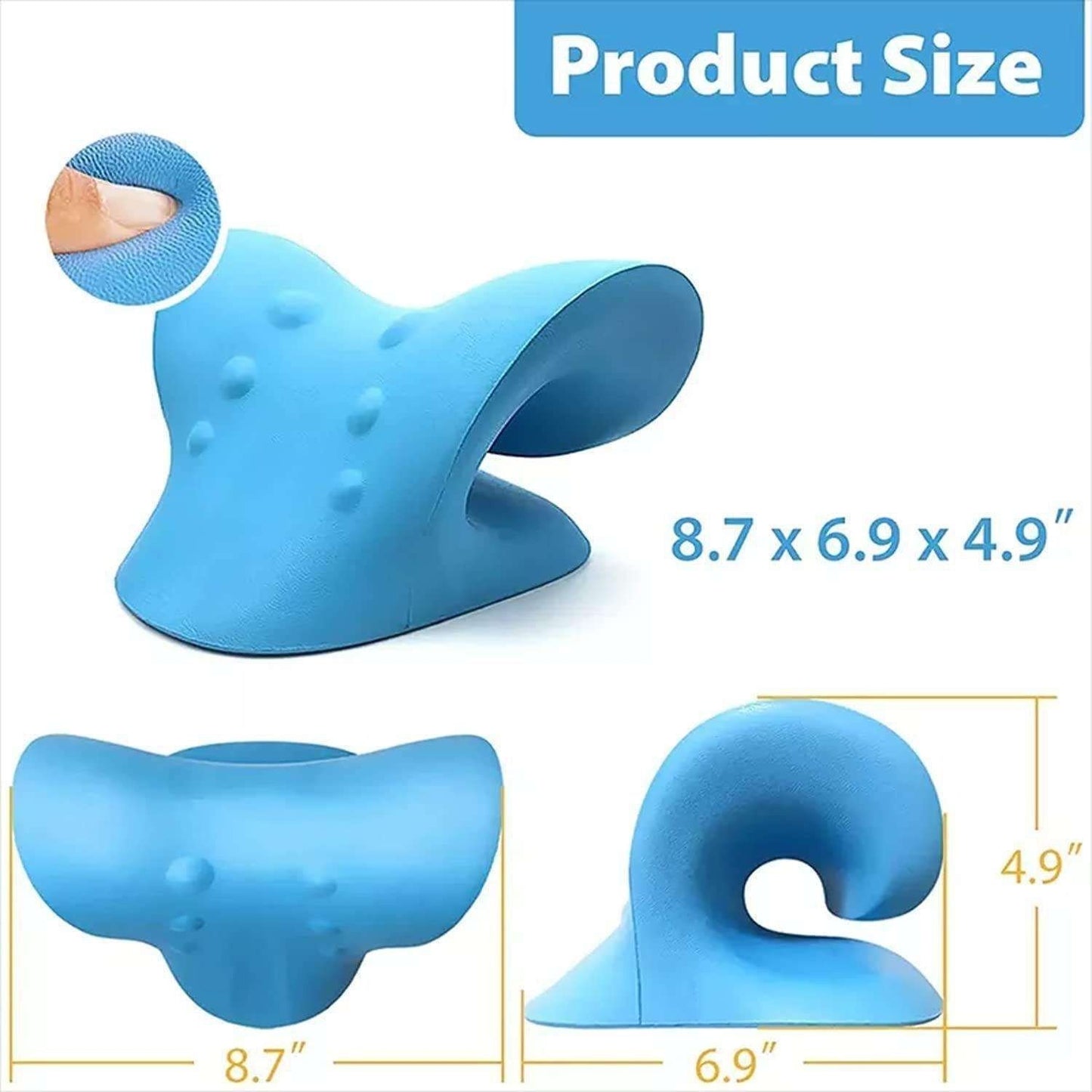 Neck stretcher pillow, Blue V1237-ZY-506-0647