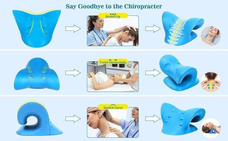Neck stretcher pillow, Blue V1237-ZY-506-0647