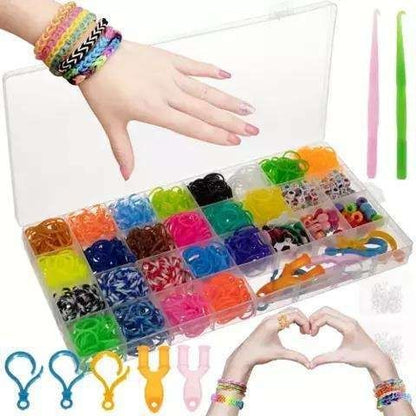 1500 rubber bands DIY loom bands kit, Multicolor V1237-ZY-506-0672