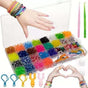1500 rubber bands DIY loom bands kit, Multicolor V1237-ZY-506-0672