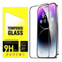 2pcs Tempered Glass Screen Protector for iPhone 14 Pro Max, Transparent V1237-ZY-506-0675