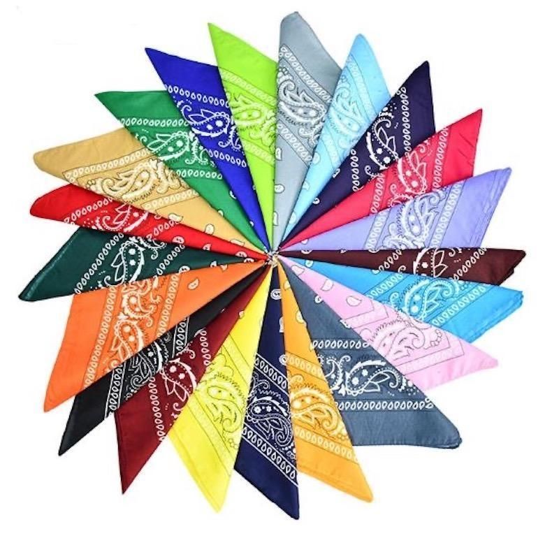 10 pcs Bandana Paisley Pattern Scarves, 54x54cm V1237-ZY-506-0685