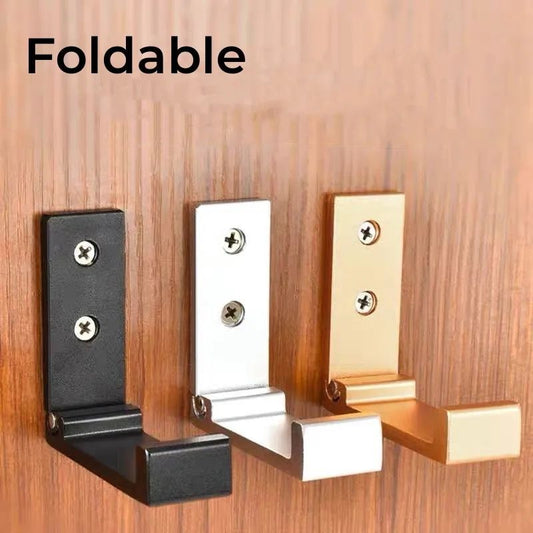 2pcs foldable wall hooks for clothes, mounted, with Guld compatibility V1237-ZY-506-0690