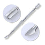 Cuticle pusher 2 in 1 silver V1237-ZY-506-0695