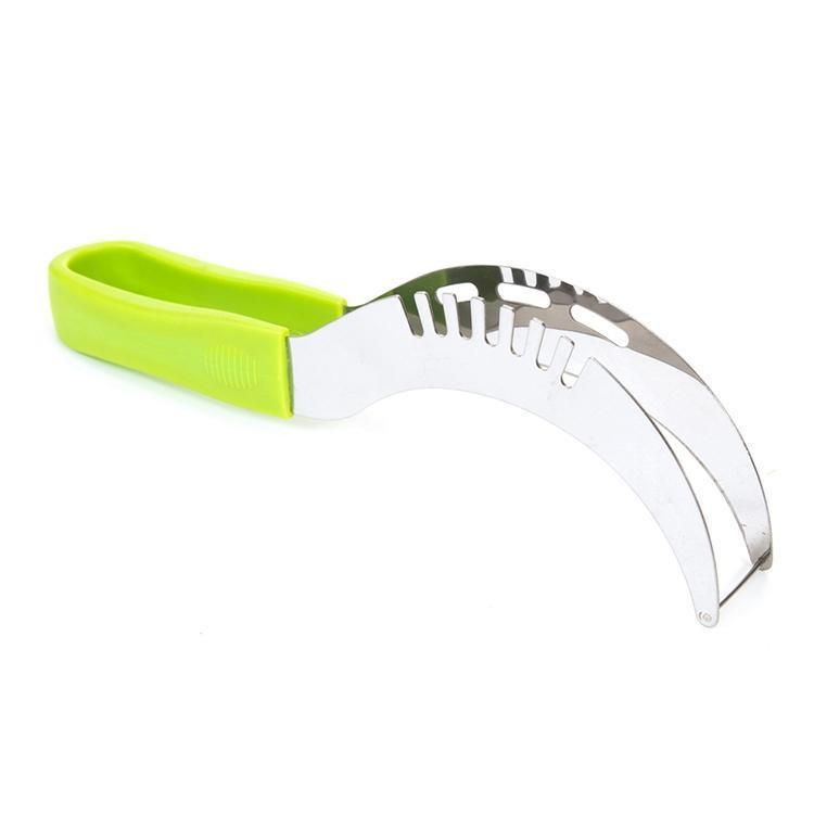 Stainless steel melon cutter watermelon slicer, silver V1237-ZY-506-0696