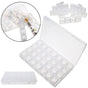 28-Slots Clear Diamond Painting Storage Box, Compatible with DIY Craft Organizers V1237-ZY-506-0697
