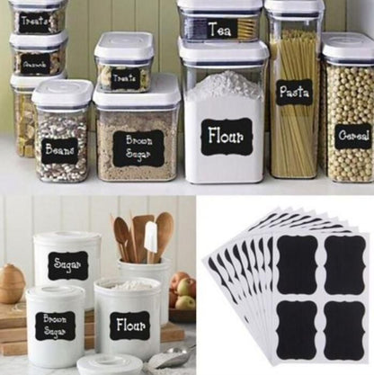 36-pack Black Chalkboard Labels, 3.5 x 2 inches V1237-ZY-506-0698