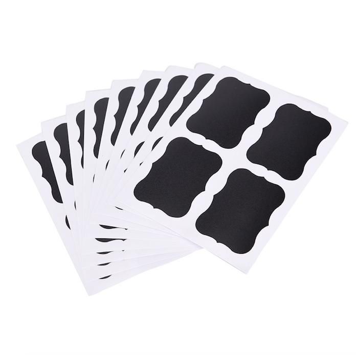 36-pack Black Chalkboard Labels, 3.5 x 2 inches V1237-ZY-506-0698