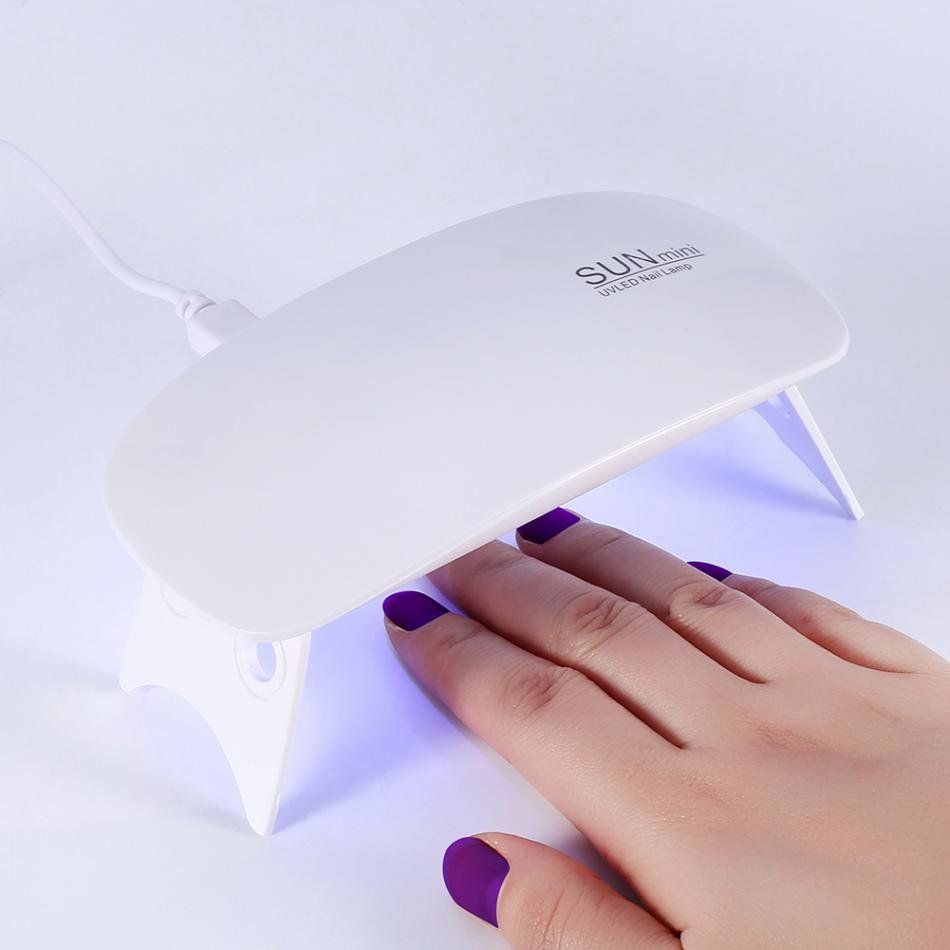 Mini UV LED Nail Lamp 12W for Gel Polish Hybrid Gel, Pink V1237-ZY-506-0700