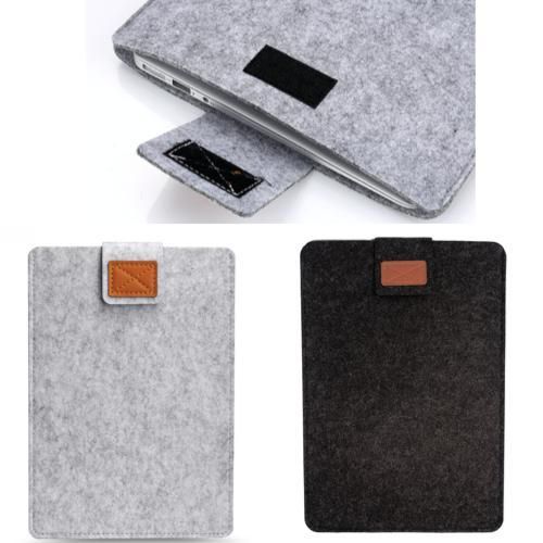 13-inch wool felt sleeve for MacBook Pro and Air, light gray V1237-ZY-506-0702