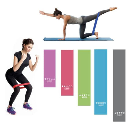5-pack Resistance Bands for Exercise Yoga Rehab, MultiColor V1237-ZY-506-0709