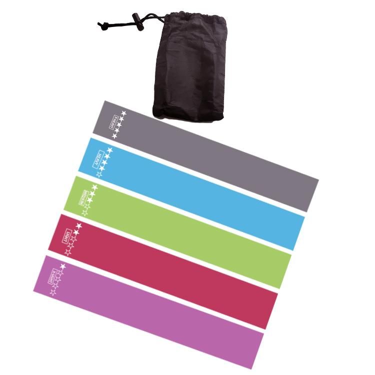 5-pack Resistance Bands for Exercise Yoga Rehab, MultiColor V1237-ZY-506-0709