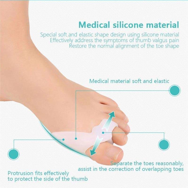 Hallux Valgus Toe Spreader Separators Support, 1 Pair V1237-ZY-506-0713