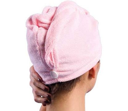 Microfiber Hair Turban Towel, Purple V1237-ZY-506-0719