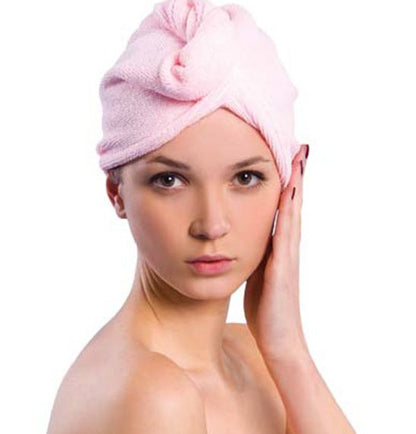 Microfiber Hair Turban Towel, Purple V1237-ZY-506-0719