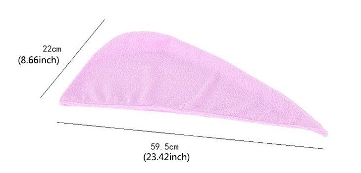 Microfiber hair turban towel, Green V1237-ZY-506-0720
