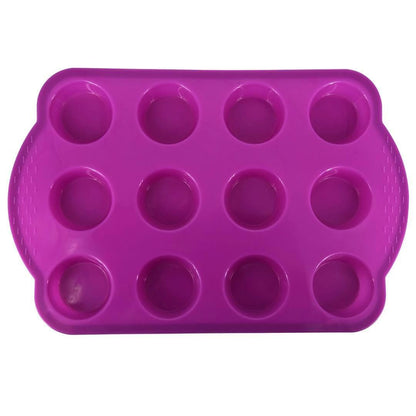 Mini Muffin Tray, Purple, Baking Tin for Muffins V1237-ZY-506-0721