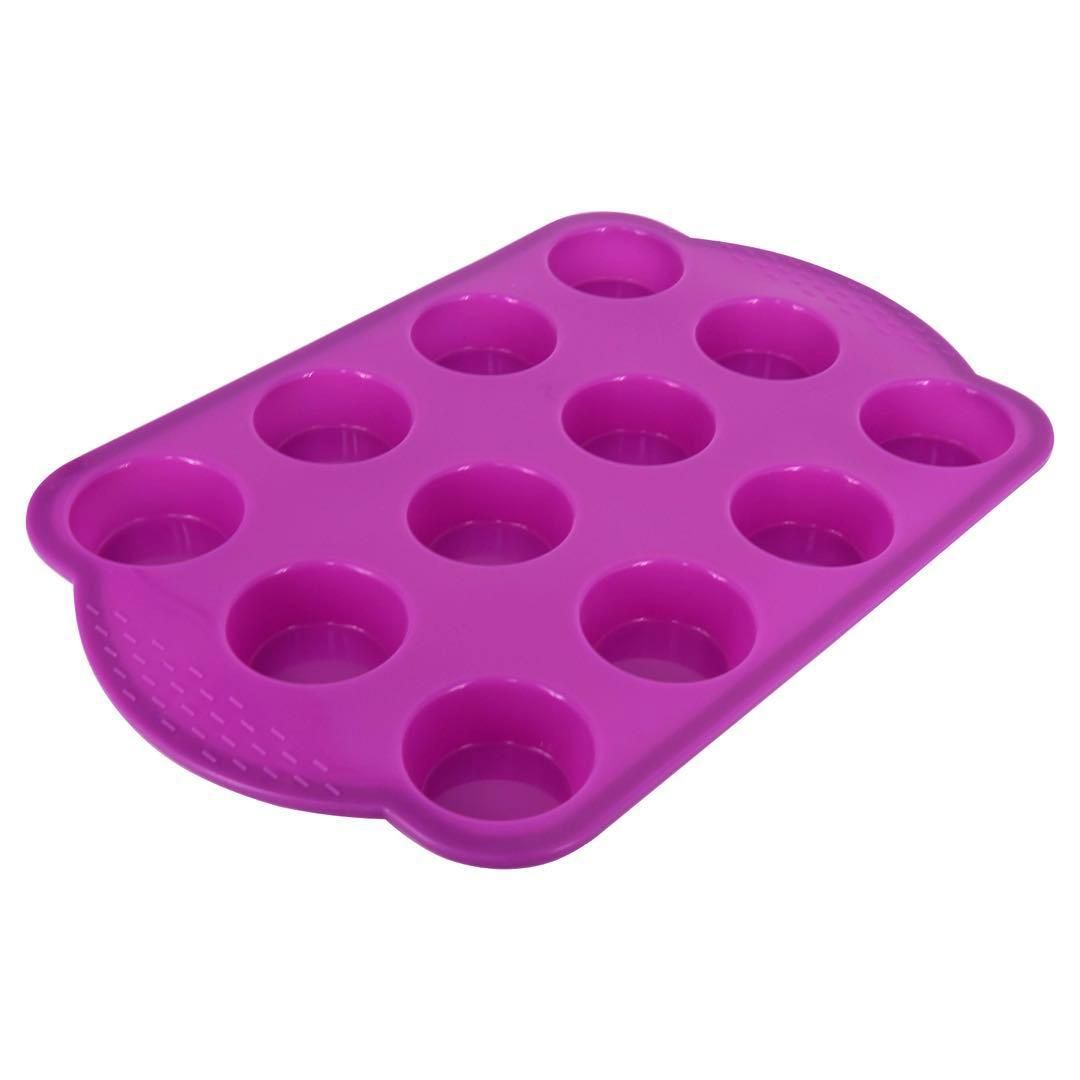 Mini Muffin Tray, Purple, Baking Tin for Muffins V1237-ZY-506-0721