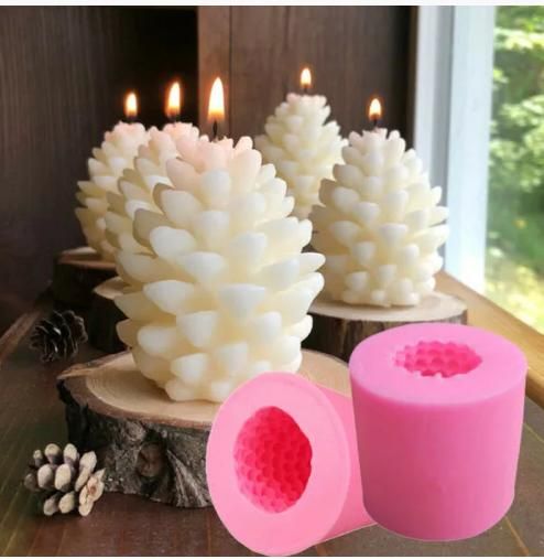 Cone candle molds DIY pink, 1 pack V1237-ZY-506-0731