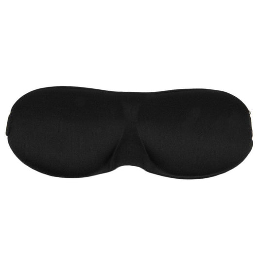 3D Sleep Mask Eye Mask Blindfold Black V1237-ZY-506-0732