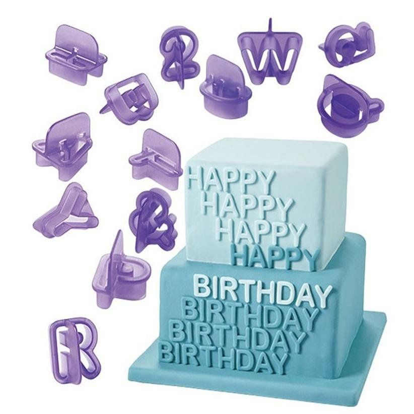 Alphabet Letter Number Cutters for Baking, 26 Characters, 3.5 cm V1237-ZY-506-0739