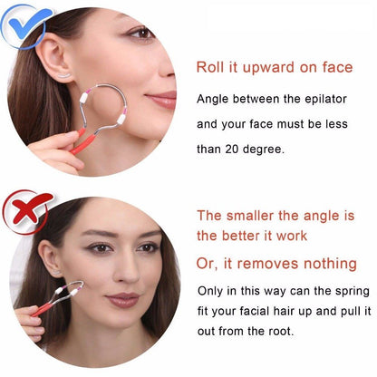 Facial hair remover Epistick, red V1237-ZY-506-0741