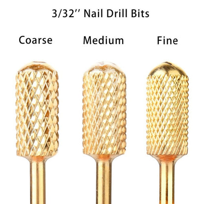 Electric file bits, medium grit rounded gold, compatible with most electric files V1237-ZY-506-0742