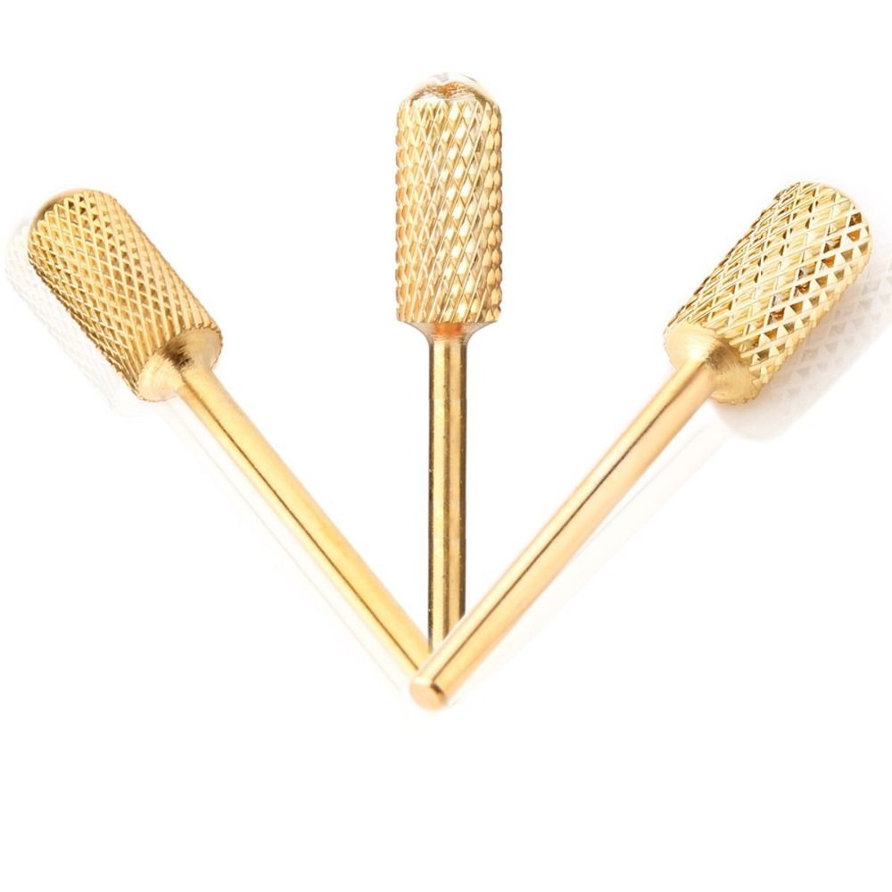 Electric file bits, medium grit rounded gold, compatible with most electric files V1237-ZY-506-0742