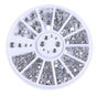 Rhinestone 4 sizes, Silver Clear V1237-ZY-506-0745