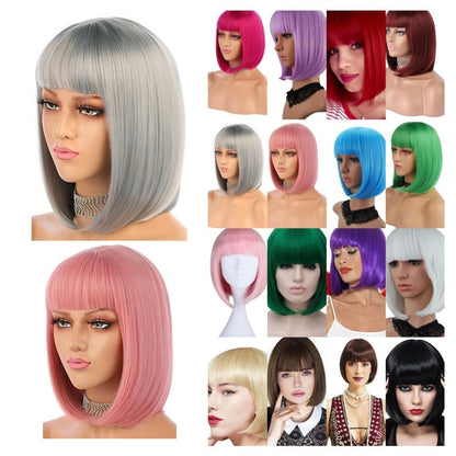 Black Synthetic Wig for Party Pride Parades Cosplay V1237-ZY-506-0761