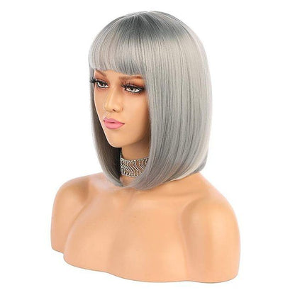 Synthetic Wig for Party Cosplay Pride Parades, Cerise V1237-ZY-506-0763