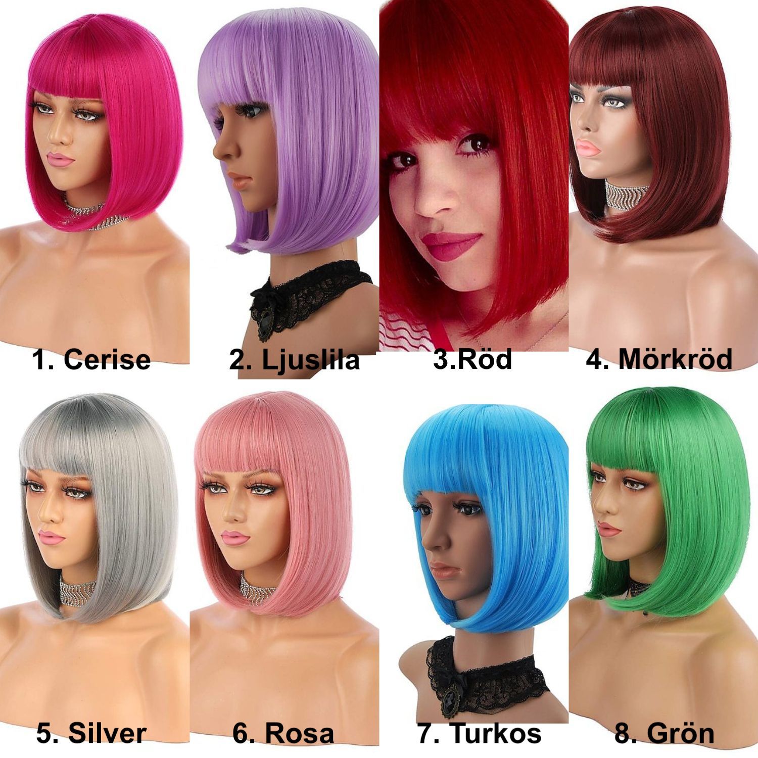 Synthetic Wig Silver for Party Pride Parades and Cosplay V1237-ZY-506-0764