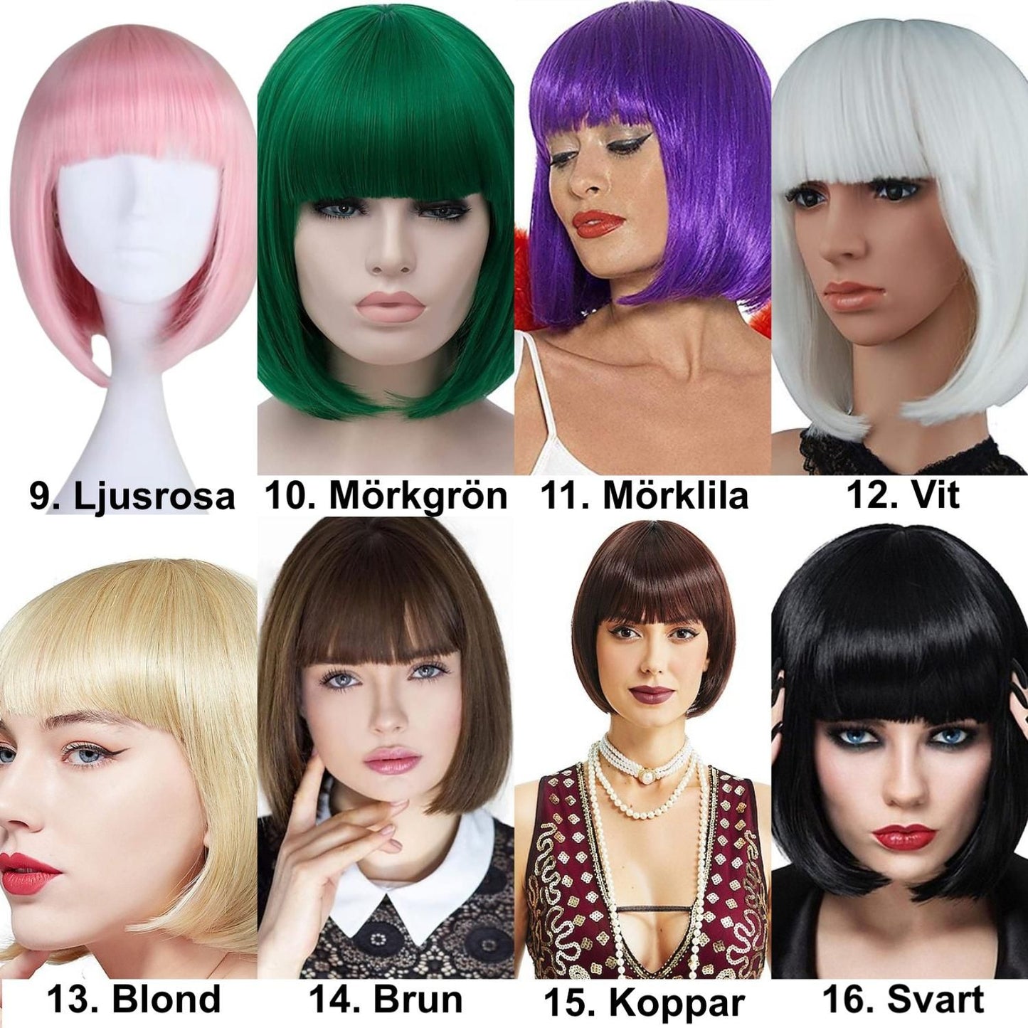 Synthetic Wig Silver for Party Pride Parades and Cosplay V1237-ZY-506-0764