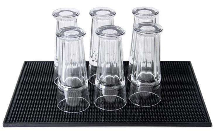 Black Dish Mat - Dish Rack, 45 x 30cm V1237-ZY-506-0769