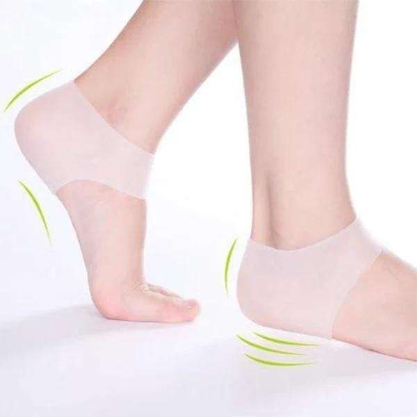 2-pack Transparent Silicone Heel Protectors, Shoe Inserts V1237-ZY-506-0770