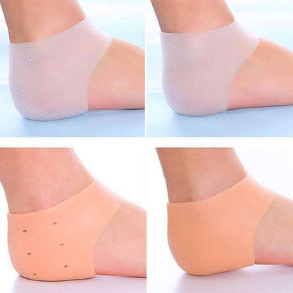 2-pack Transparent Silicone Heel Protectors, Shoe Inserts V1237-ZY-506-0770