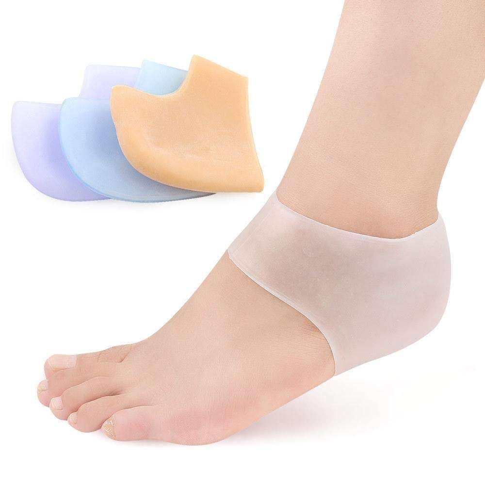 2-pack Transparent Silicone Heel Protectors, Shoe Inserts V1237-ZY-506-0770