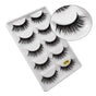 5-pair 3D faux mink false eyelashes G700, black V1237-ZY-506-0775