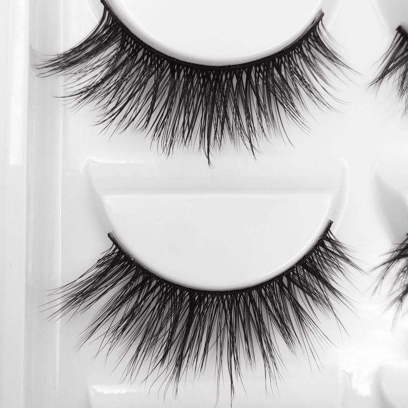 5-pair 3D faux mink false eyelashes G700, black V1237-ZY-506-0775