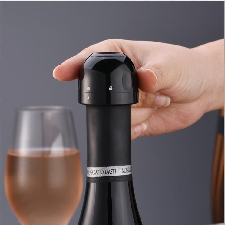 2 Champagne Cork Stoppers, Vacuum Sealer for Wine Bottles V1237-ZY-506-0789