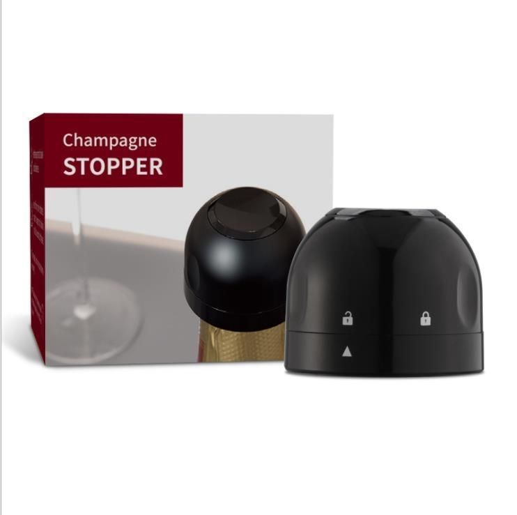 2 Champagne Cork Stoppers, Vacuum Sealer for Wine Bottles V1237-ZY-506-0789