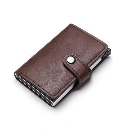 5 Cards Wallet Card Holder with RFID & NFC Protection, Dark blue V1237-ZY-506-0792