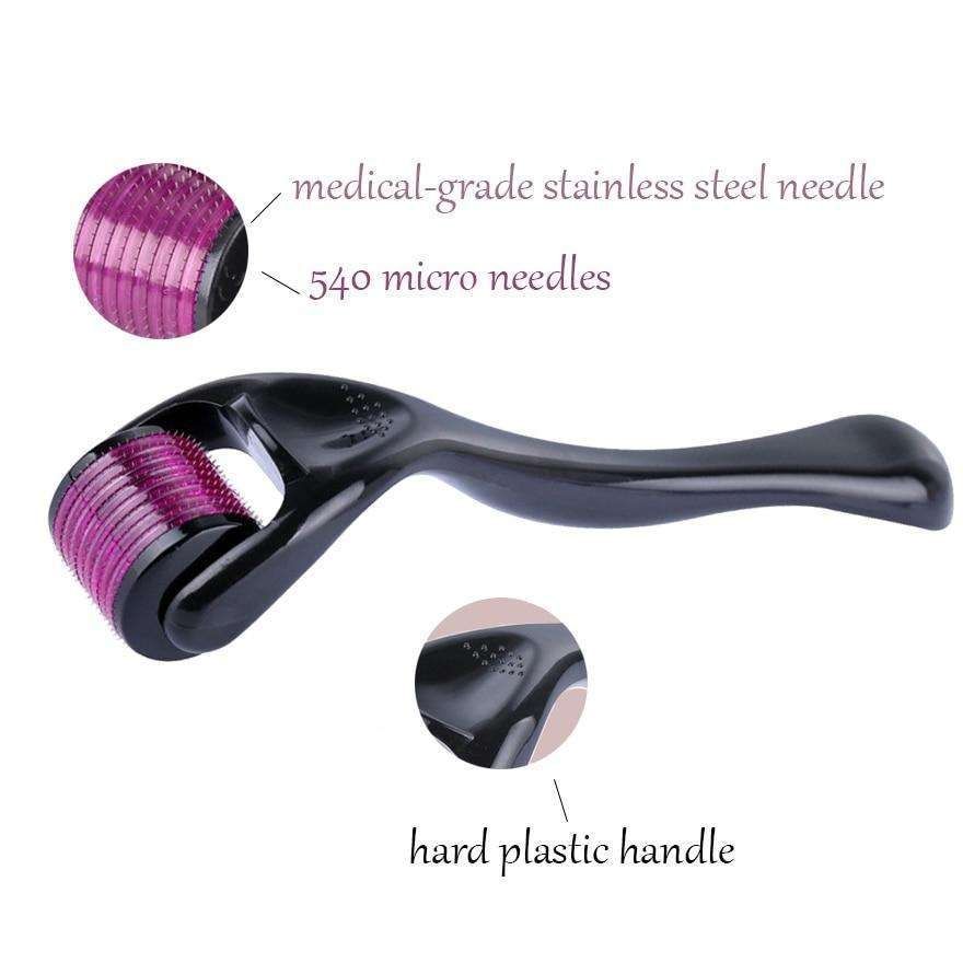 Skin Roller Microneedling Derma Roller for Skin Stimulation, Black V1237-ZY-506-0799