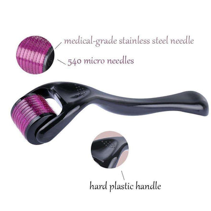 Skin Roller Microneedling Derma Roller for Skin Stimulation, Black V1237-ZY-506-0799